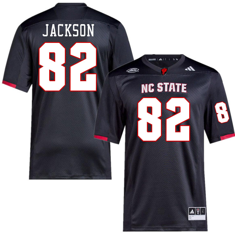 Men #82 Keenan Jackson NC State Wolfpack College Football Jerseys Stitched-Black